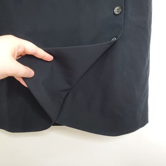 Esprit Skirt L 14‎ Pencil Navy Blue Button Short A- - Picture 4 of 9